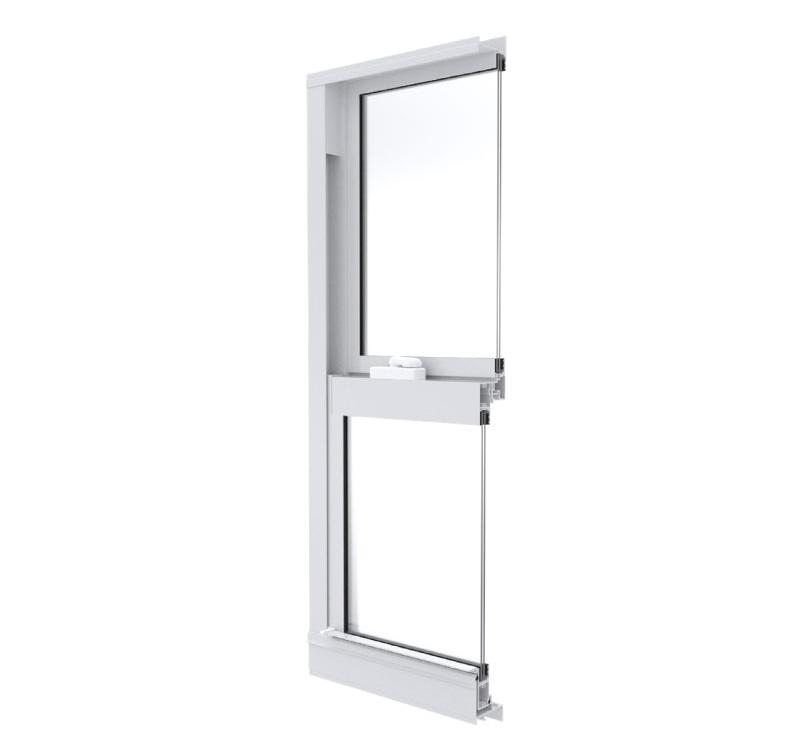 ESWindows Multimax Single Hung Window - Aluminum